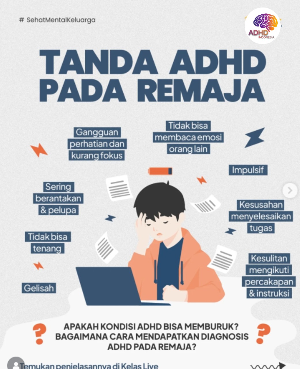 Screening ADHD Non-Diagnostik: Edukasi Awal bagi Orang Tua di Kabupaten Tulungagung